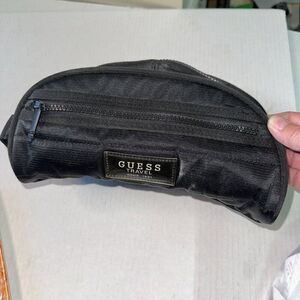 NEW Guess Black Toiletry Bag Classic Travel Unisex Cosmetic